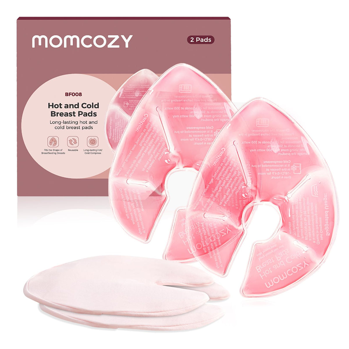 Momcozy Larger Breast Therapy Packs,Breastfeeding Essentials,Postpartum 2PK
