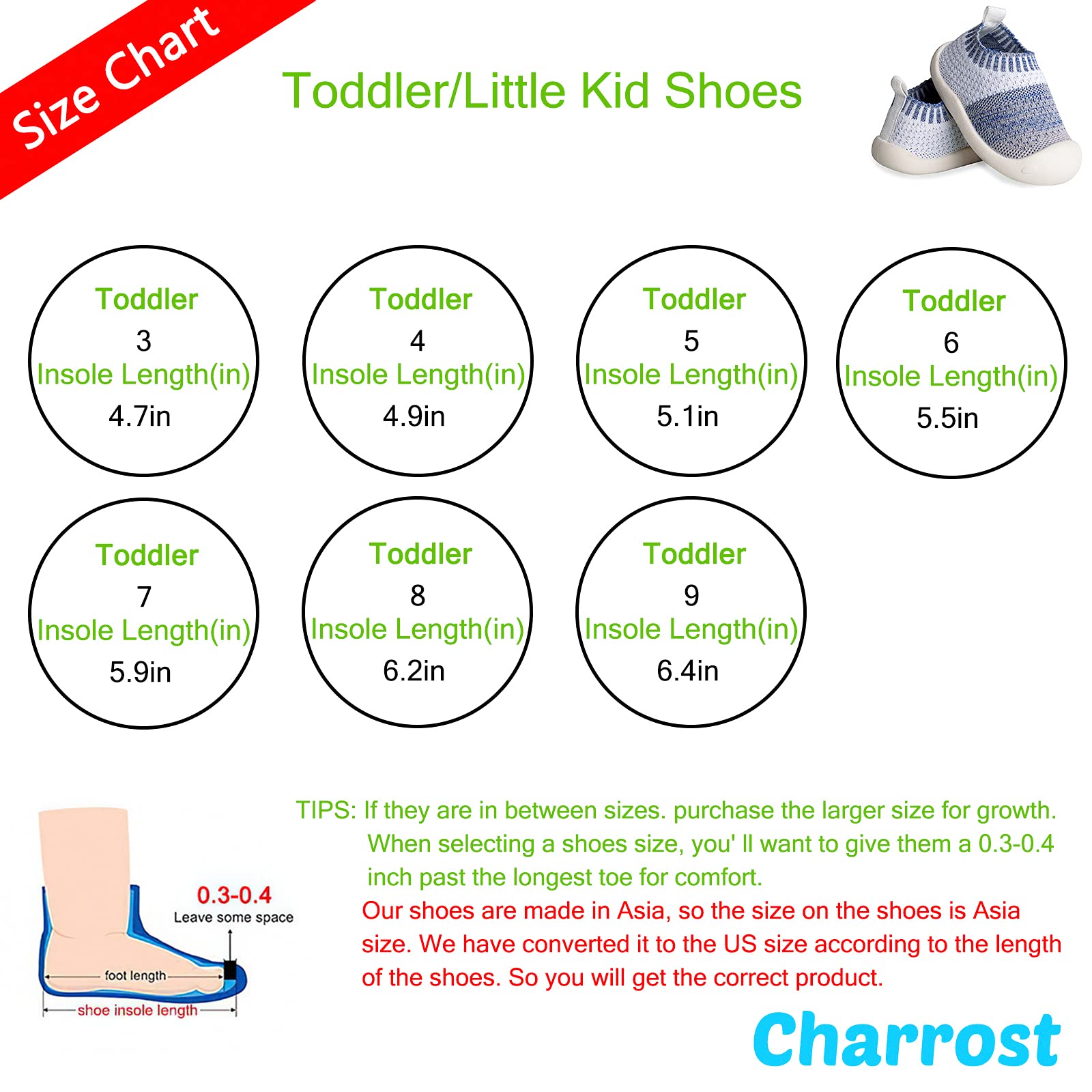 Baby First-Walking Shoes 1-4 Years Kid Shoes Trainers Toddler Infant Boys Girls Soft Sole Non Slip Cotton Mesh Breathable Lightweight Slip-on Sneakers Outdoor(Blue-White,4 Toddler) T15