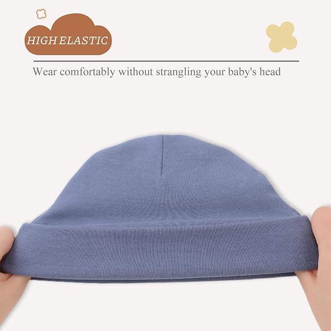 Bamery Cotton Baby Girl Hat Preemie Boys Beanie Newborn Hospital Hats Winter Infant Hats for Girls