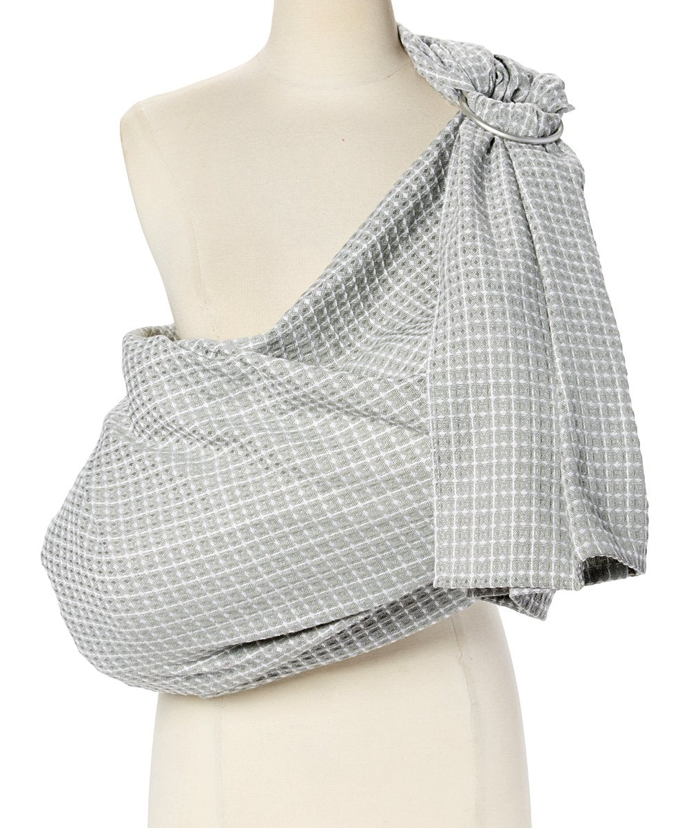 Hip Baby Wrap Ring Sling Carrier for Baby, 8-35 lbs - Kiwi