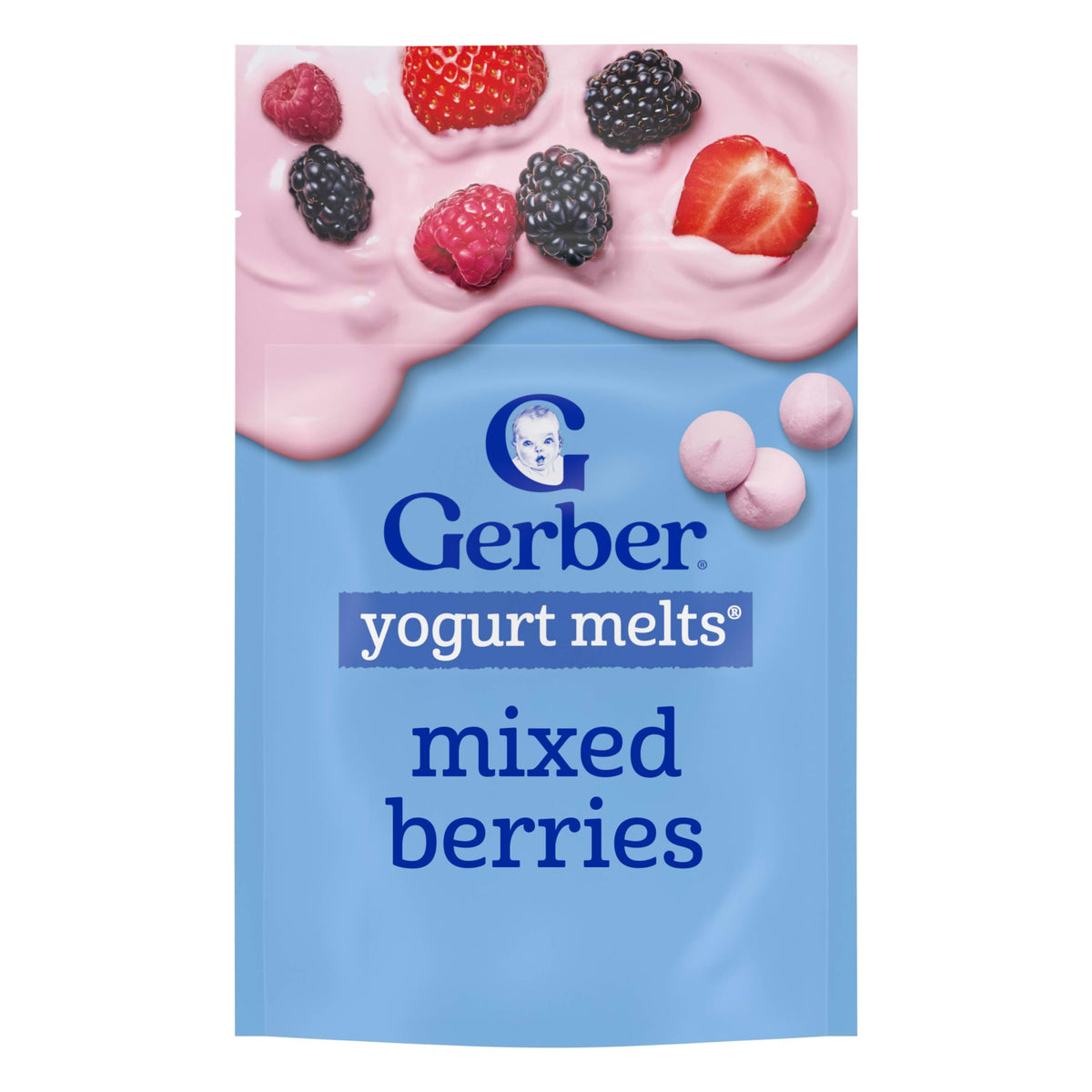 Gerber Stage 3 Banana Apple Blueberry Whipped Melts, 1 Oz, 7 Pack