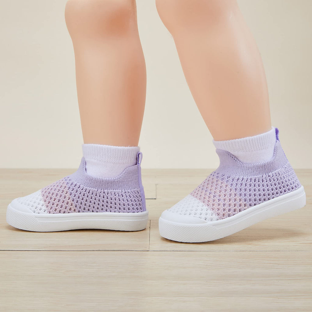 BMCiTYBM Baby Walking Shoes First Infant Sneakers Purple Size 12-18 Months