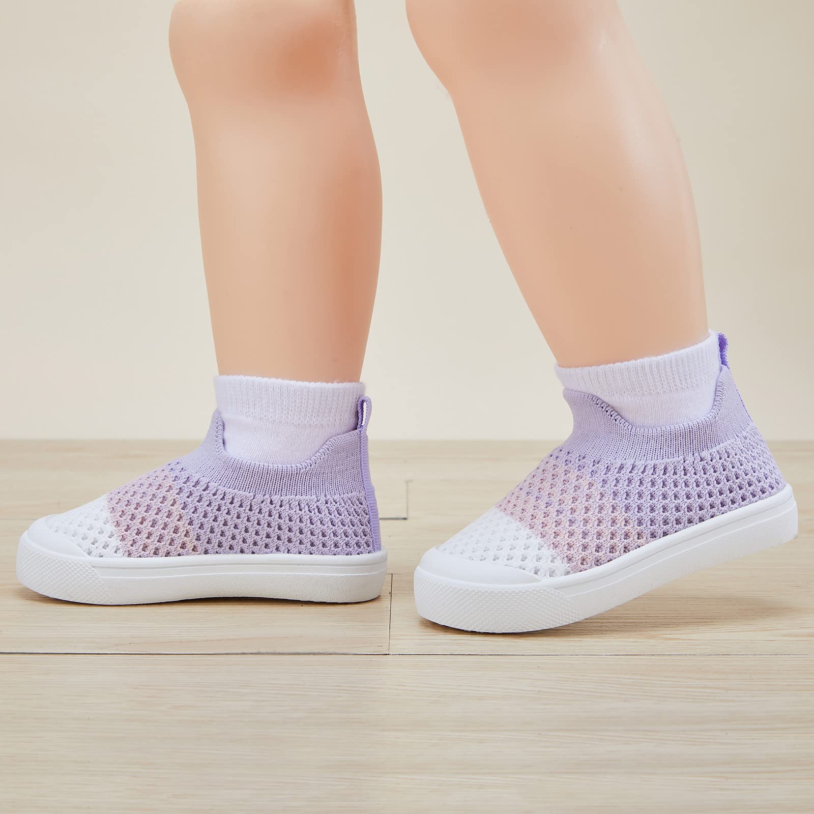 BMCiTYBM Baby Walking Shoes First Infant Sneakers Purple Size 12-18 Months