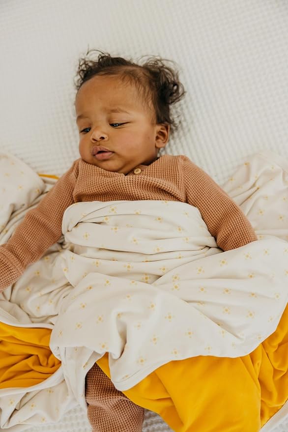 Copper Pearl Three-Layer Baby Blanket: Soft Baby Quilts for Boys and Girls | Breathable, Cozy, Toddler Blanket | Baby Quilt for Newborns | 46x46 Premium Polyester/Rayon | Santa Fe