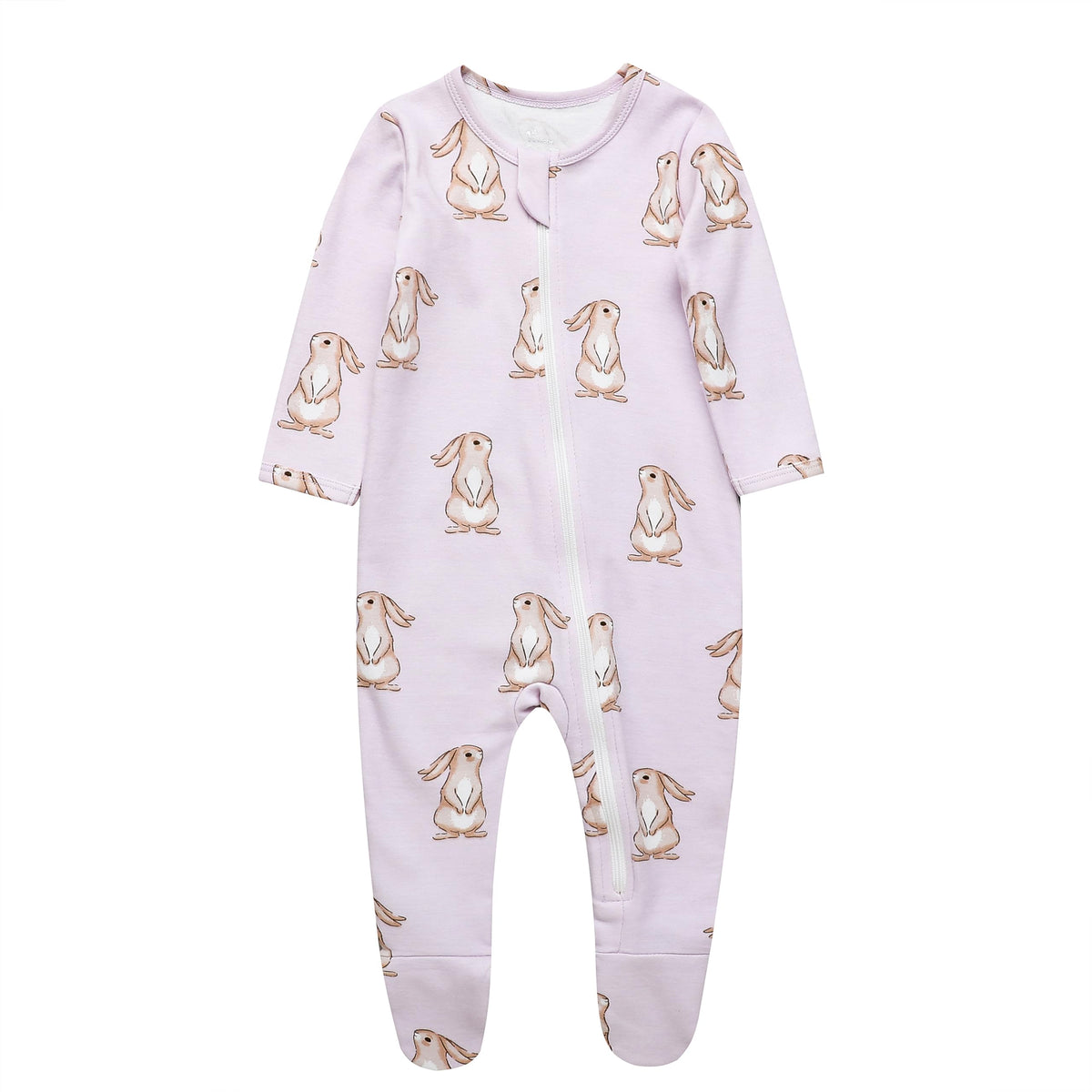 O2 BABY Baby Boys Girls Organic Cotton Zip Front Sleeper Pajamas, Footed Sleep 'n Play （3-6Months, Blue）