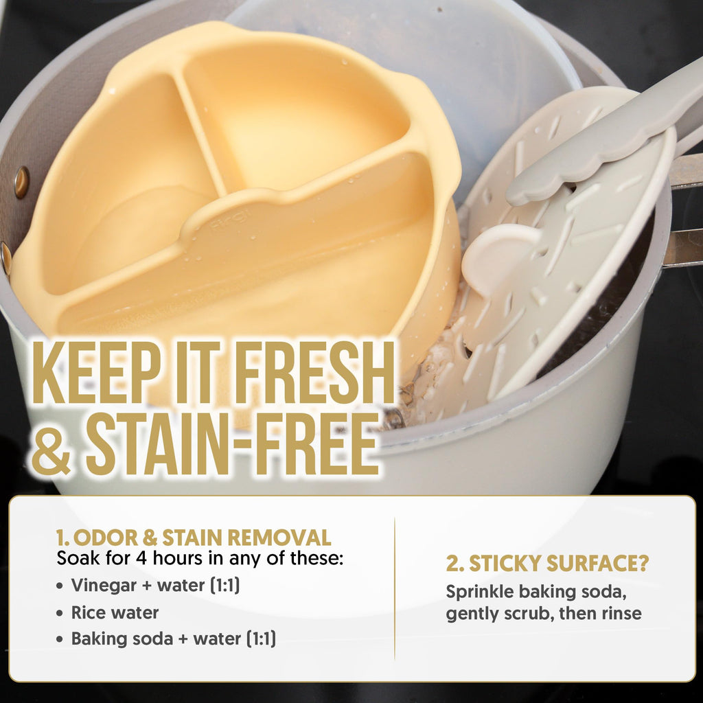 FIRGI 48oz Platinum Silicone 3 Compartmented Microwave Steamer Pot with Handle & Lid - Korean 100% Food-Grade Steamer Bowl, Heat-Resistant Cooker with Steam Holes, Easy Clean, Dishwasher Safe, Ivory