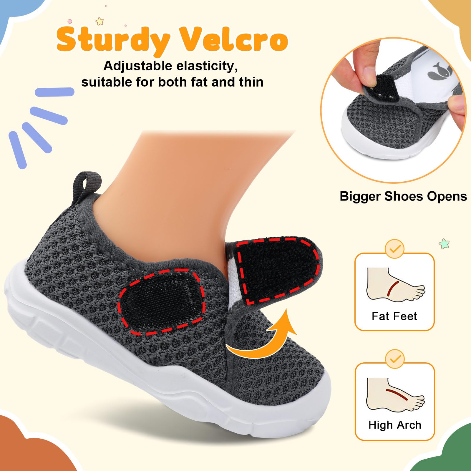FEETCITY Infant Shoes Baby First Walking Shoes Girls Boys Newborn Crib Shoe Toddler Sneaker