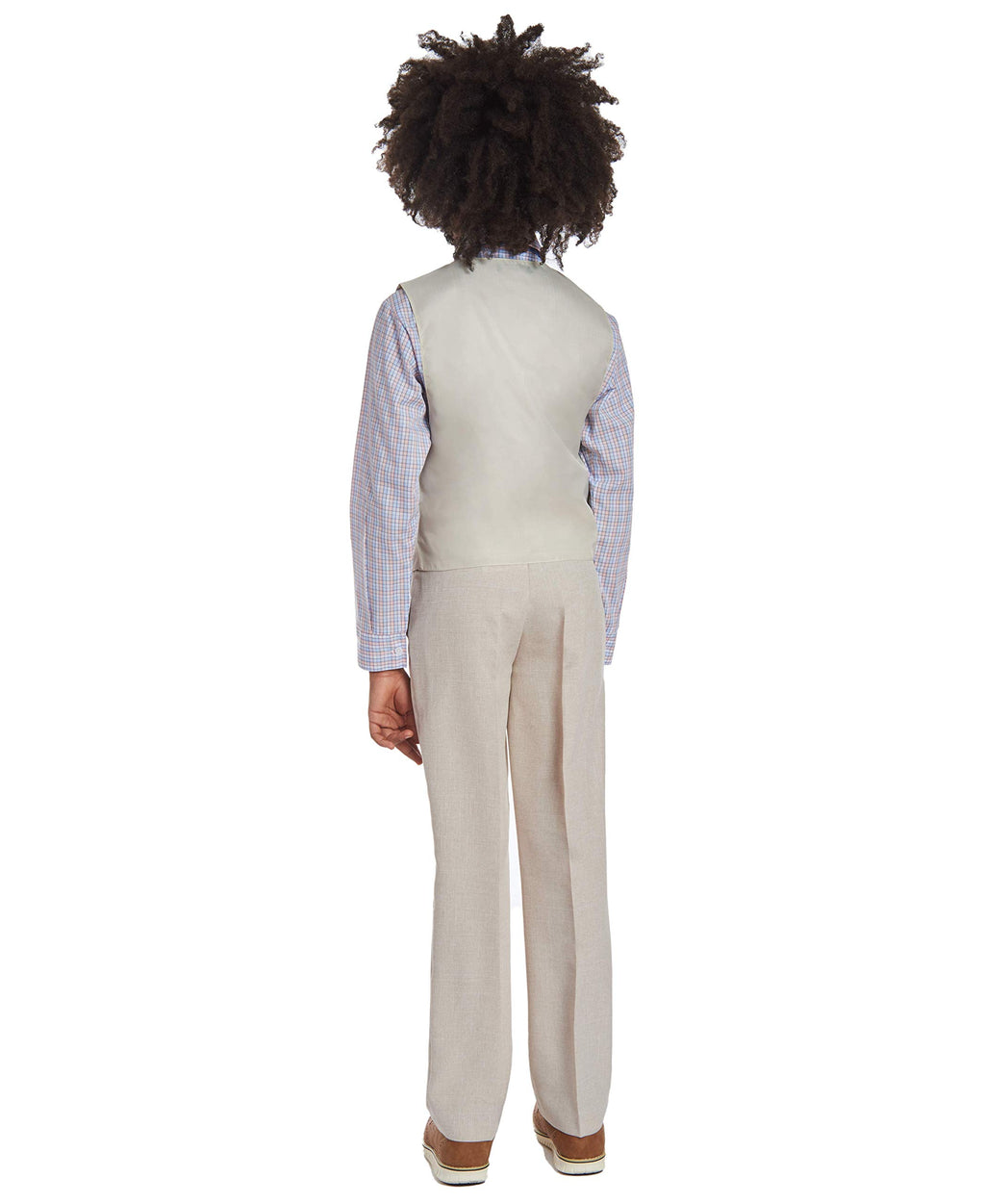 Nautica Boys' 4-Piece Vest Set with Dress Shirt, Bow Tie, Vest, and Pants, Silver Birch, 4