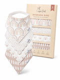 Copper Pearl Baby Bibs for Baby Boy or Girl – Bandana Drool Bibs for Teething, Absorbent Bibs for Eating, Newborn to Toddler, 4 Pack, Bliss
