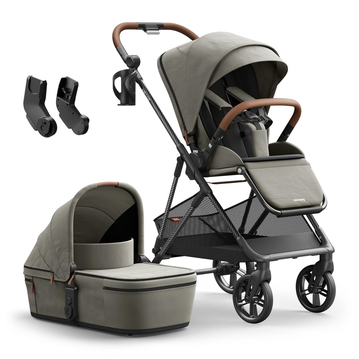 Mamazing Air Lux Baby Stroller with Carbon Fiber Frame, Only 15.8lbs