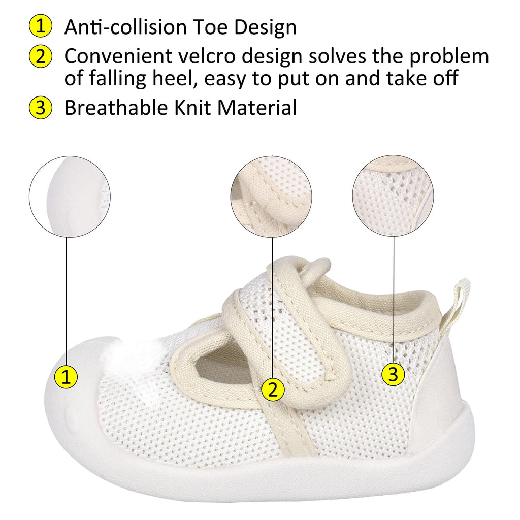 Charrost Baby Sandals Toddler Wide Toe First Walker Shoes