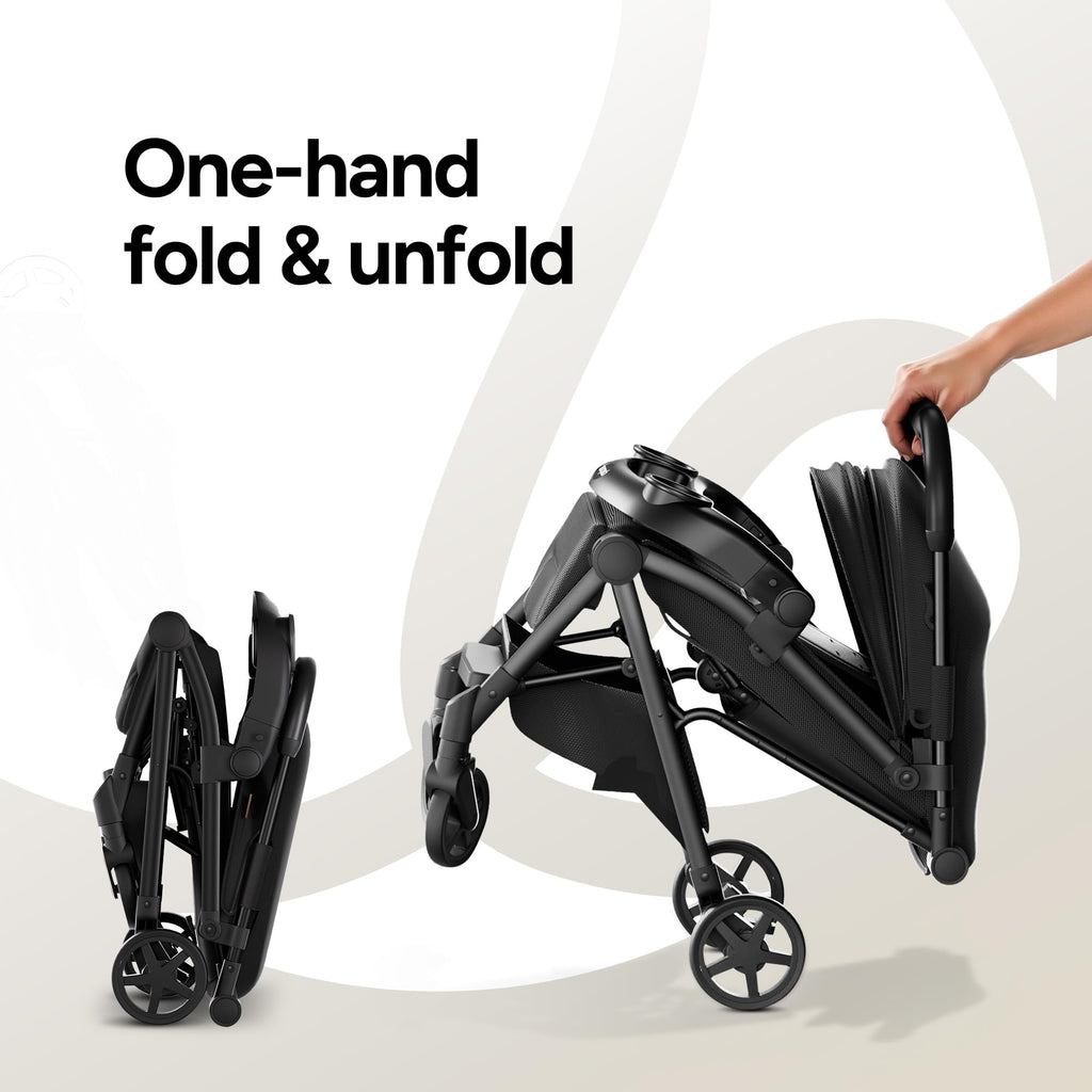 Mompush Lithe V2 Lightweight Travel Stroller with Organizer Included