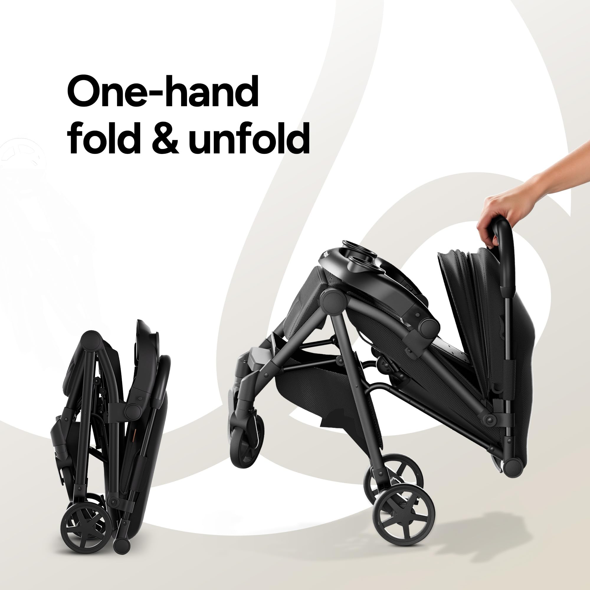 Mompush Lithe V2 Lightweight Travel Stroller with Organizer Included