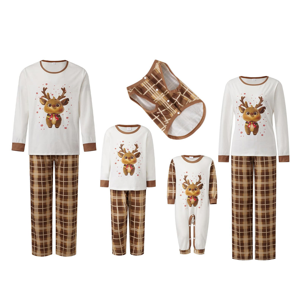 Awoscut Family Christmas Pajamas Matching Pajamas for Family, Xmas PJs Sets Holiday Sleepwear (on-19, Dad, 2XL)