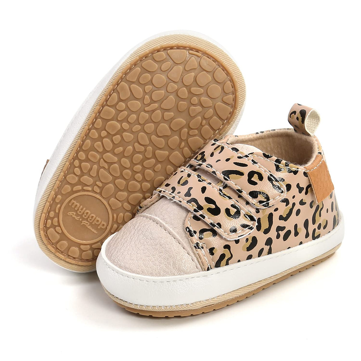 Clowora Baby Boys Girls Shoes Non-Slip Rubber Sole Sneakers Infant First Walking Toddler Crib Shoes Newborn Loafers Flats. (0611/White,0-6 Months)