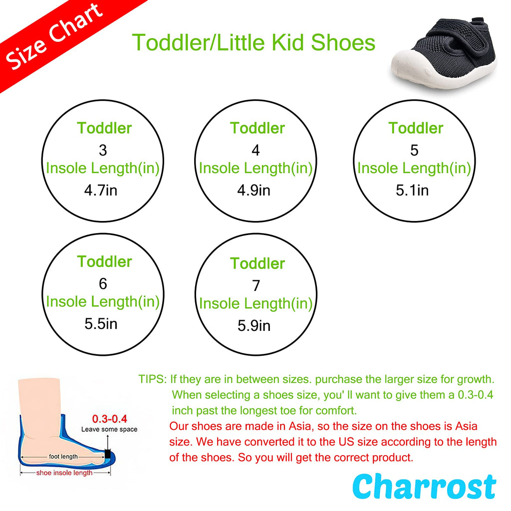 Charrost Baby Sandals Toddler Wide Toe First Walker Shoes