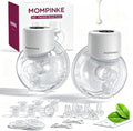 Wearable Breast Pump S12, Electric DoublePump Hands-Free Breastfeeding Pump, 12 Adjustable Suction Levels, Portable Low Noise Hospital-Grade Breast Pump with Carrying Bag, 24mm, 2 Pack, Grey