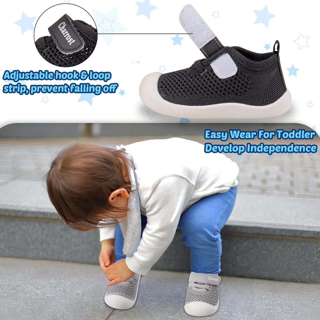 Toddler Walking Shoes Size 7 Kids Shoes Baby Boy Girls Non Slip Soft Sole Casual Flexible Lightweight Slip on Sneakers Tennis Athletic Running Shoes (Pink 20-7)