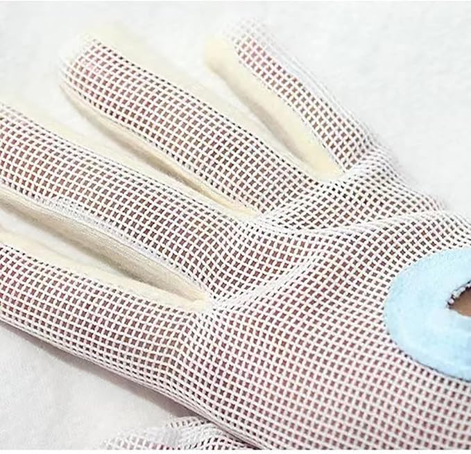 Thumb Sucking Guard Gloves Thumb Guard to Thumb Sucking Stop for Kids Nail Biting Stop and Five Fingers Sucking Stop for Baby (M)