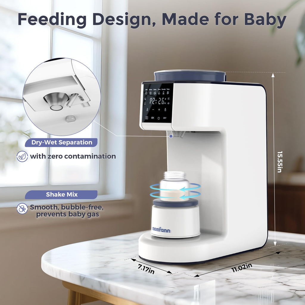 MOMFANN Formula Dispenser Machine, 2-Minute Quick Mix Baby Formula Maker