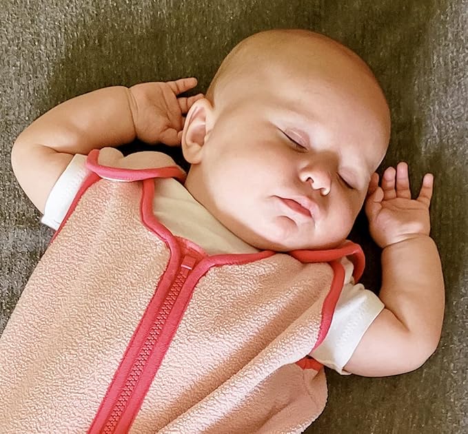 baby deedee Sleep Nest Fleece Sleeping Bag, Sweet Pink, 6-18 Month