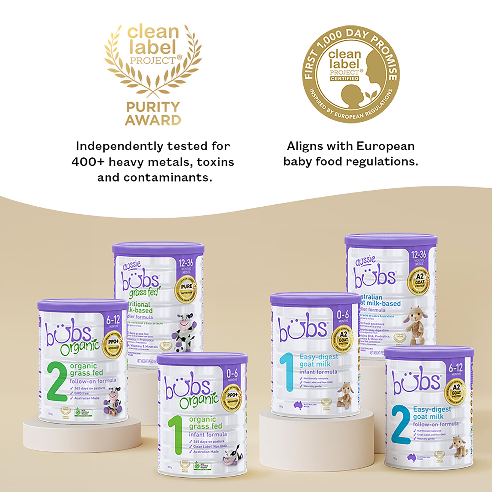 Bubs Goat Milk Infant Formula Stage 2, Infants 6-12 months, Made with Fresh Goat Milk, 14.1 oz