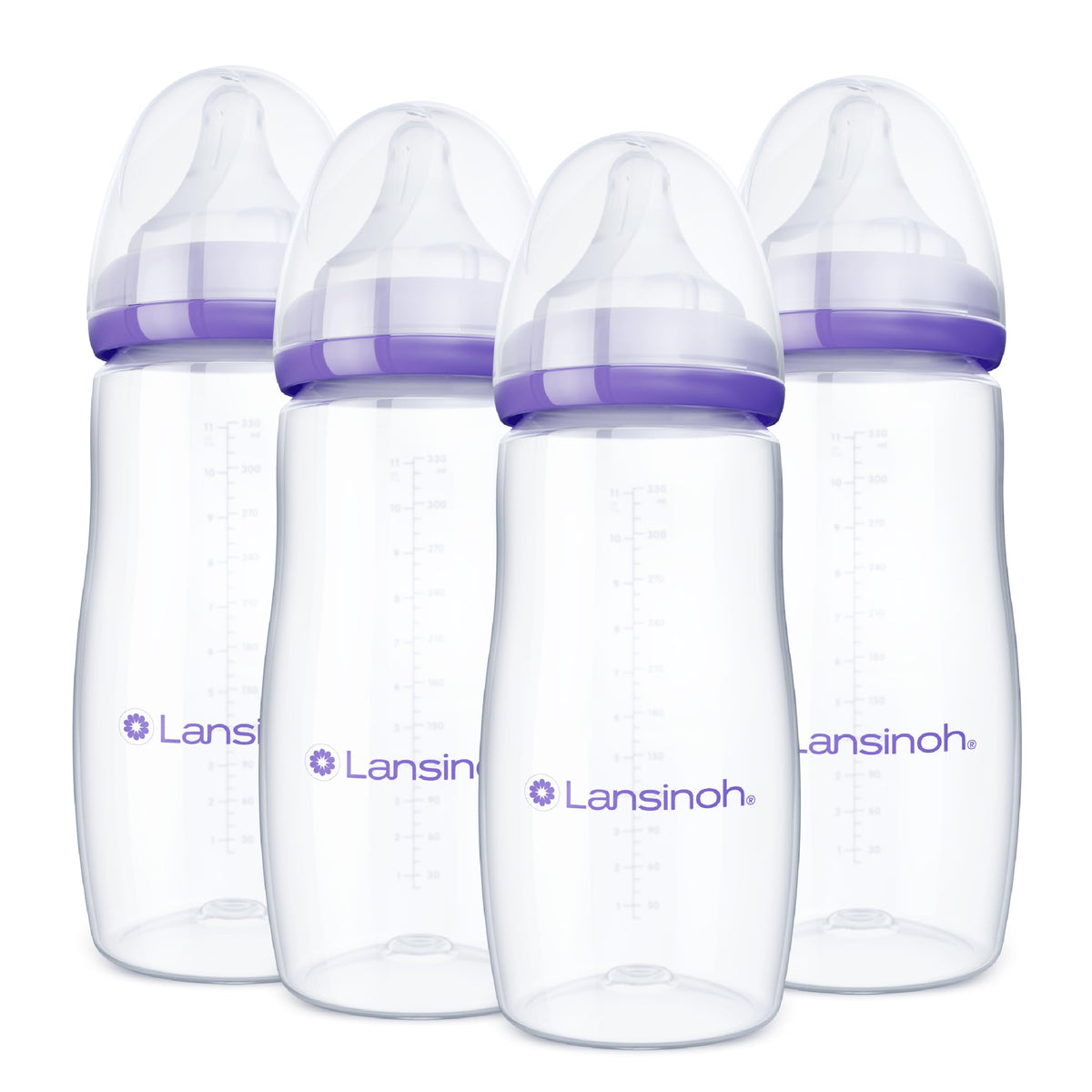 Lansinoh Anti-Colic Baby Bottles, 5 Ounces, 4 Count
