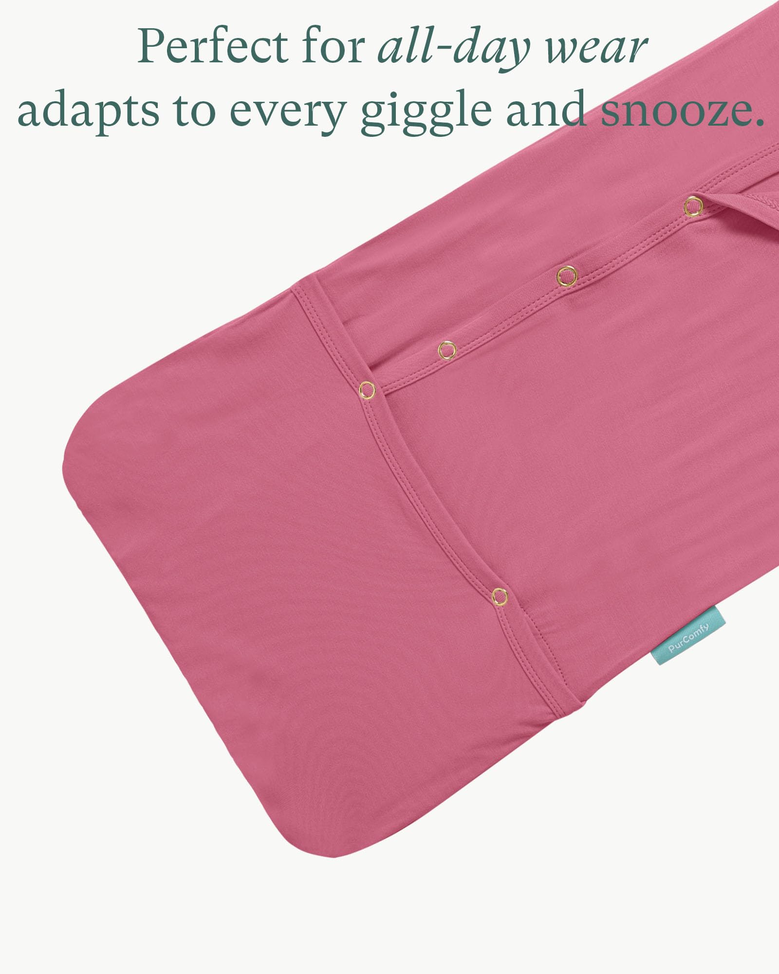 PurComfy Supersoft Bamboo Viscose Baby Sleeper Gowns, 3-6 Months