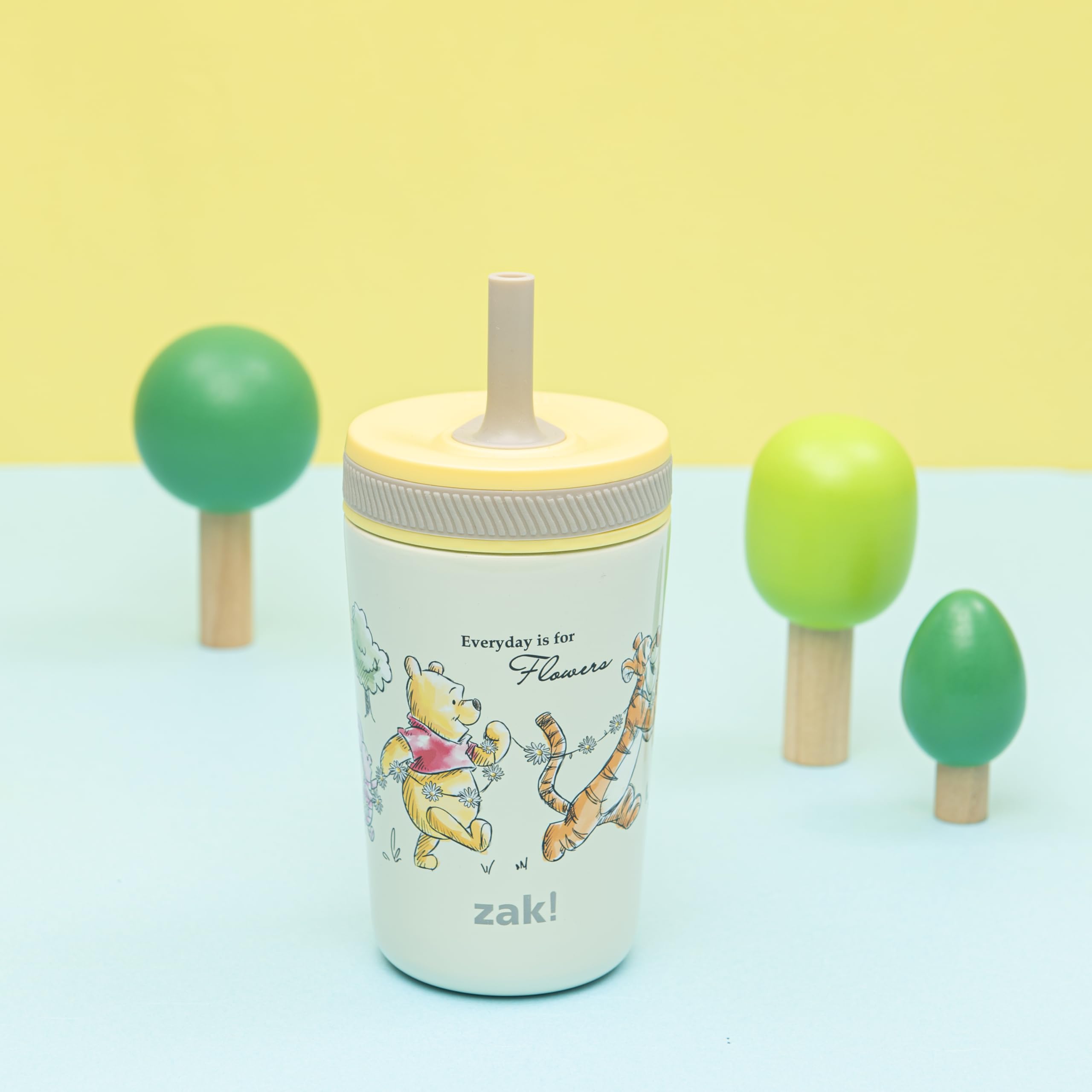 Zak Designs Disney Winnie the Pooh Kelso 12oz Leak-Proof Toddler Straw Cup