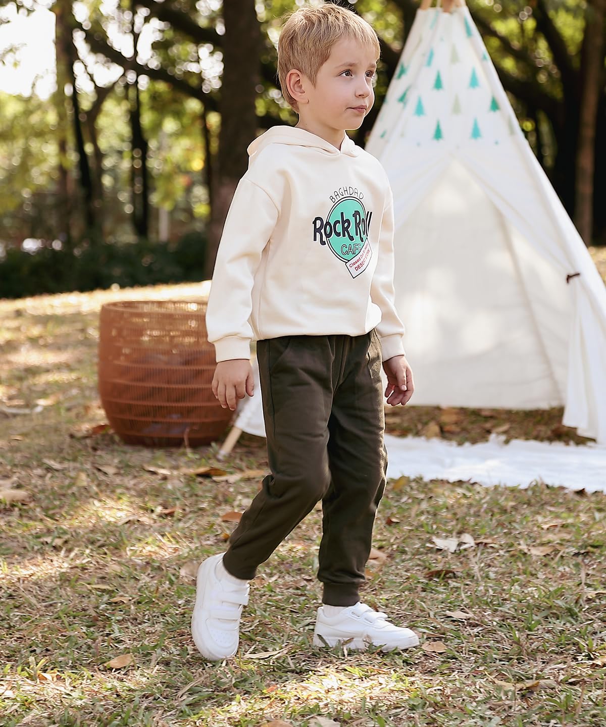 GFQLONG Toddler Boys Pants 100% Cotton Joggers Sweatpants with Pockets 2-3T
