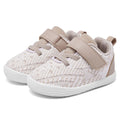 MORENDL Toddler Sneakers Baby Boys & Girls Barefoot Shoes Lightweight Breathable Walking Running Tennis Athletic Sport Shoes Brown 12-15Months