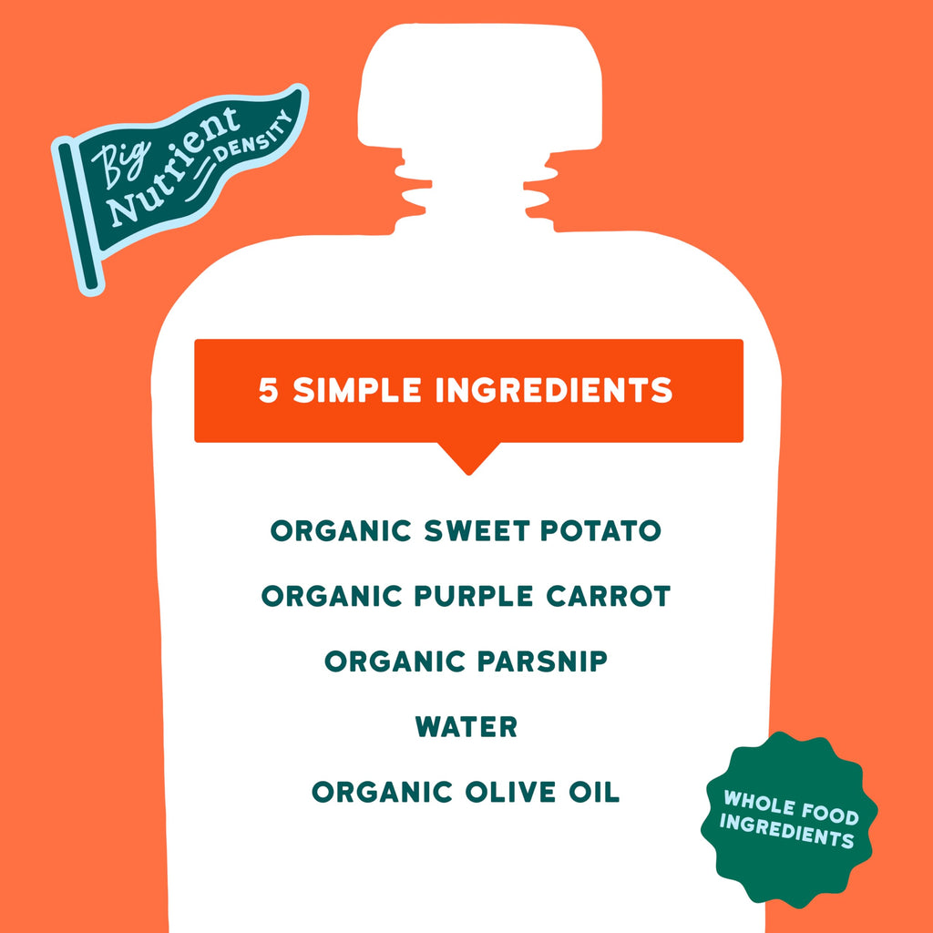Serenity Kids Organic Baby Food Pouches, No Added Sugar, 3.5 Oz, 12 Pack