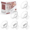 Flange Inserts 16mm for 24mm Flanges/Shields of Pumps, Softer Silicone Flange Insert Compatible with Momcozy/Spectra/eufy/Medela/TSRETE Breastpump, Replacement Pump Parts Flanges Sizing Kit, 6PCS-16mm