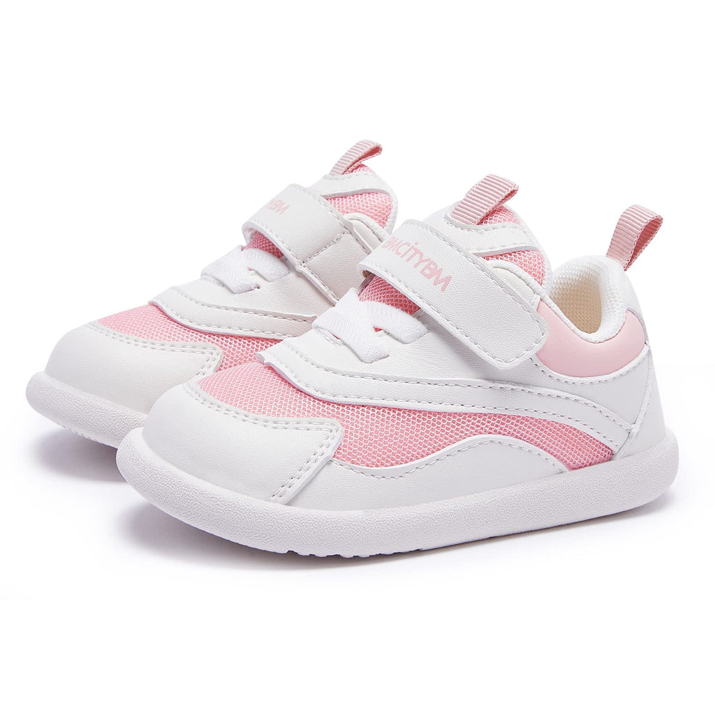BMCiTYBM Baby Walking Shoes Girls Boys Sneakers Infant Shoes 6 9 12 18 24 Months Pink Size 18-24 Months Toddler