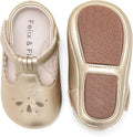 Felix & Flora Infant Baby Girl Shoes Soft Sole Toddler Ballet Flats Baby Walking Shoes(18-24 Months Infant,Silver) — 2-2.5 years Wide Toddler