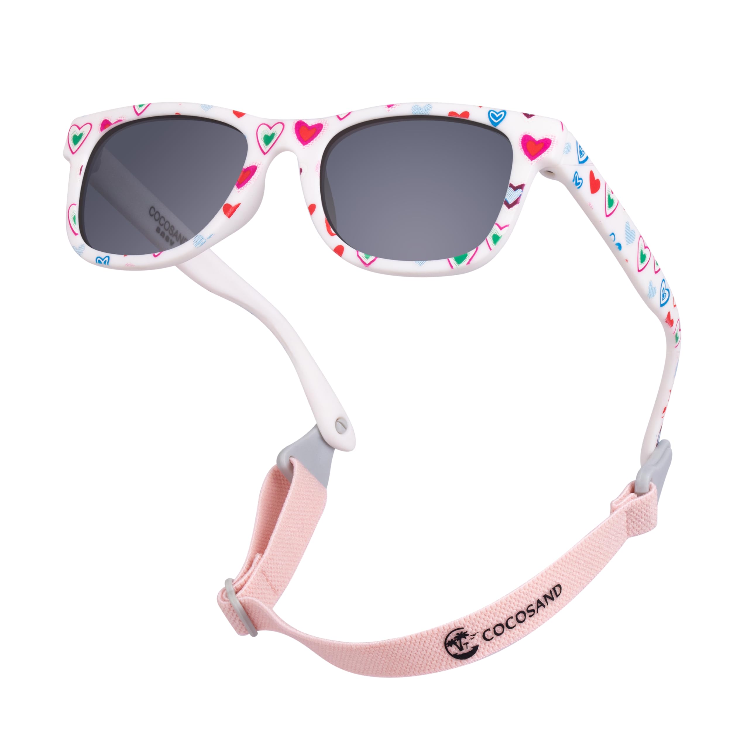 COCOSAND Flexible Polarized Baby Sunglasses with Strap