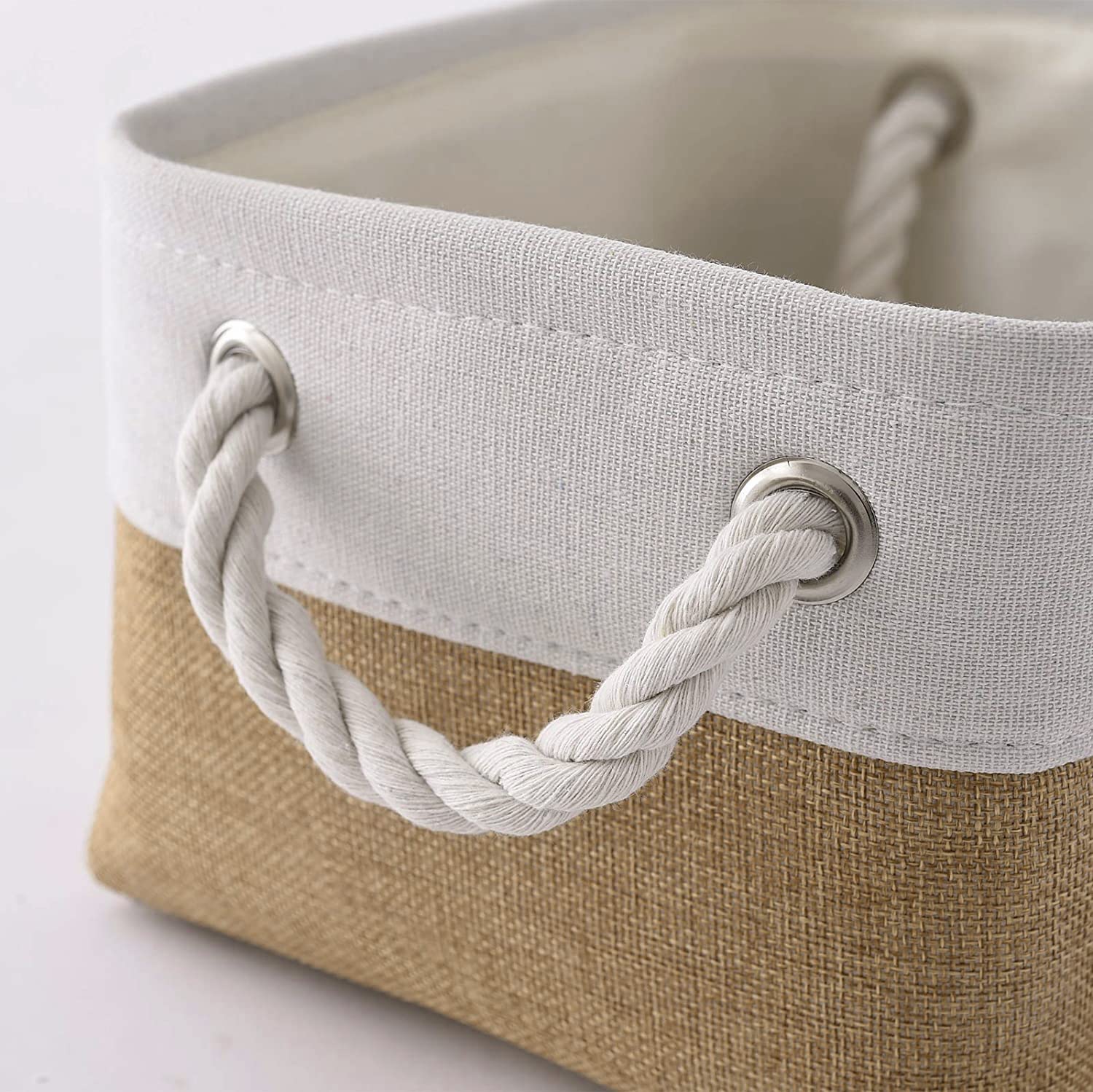 Sacyic Small Baskets for Organizing, [6 PCS] Collapsible Storage Baskets for Shelves, Storage Bins Boxes Cubes for Clothes Books