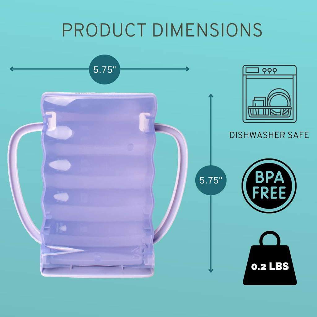 Dinneractive Sip Wiz - Baby Pouch Holder & Juice Box Holder - Anti-Squeeze Yogurt Pouch Reusable Toddler Essentials 2 Pack