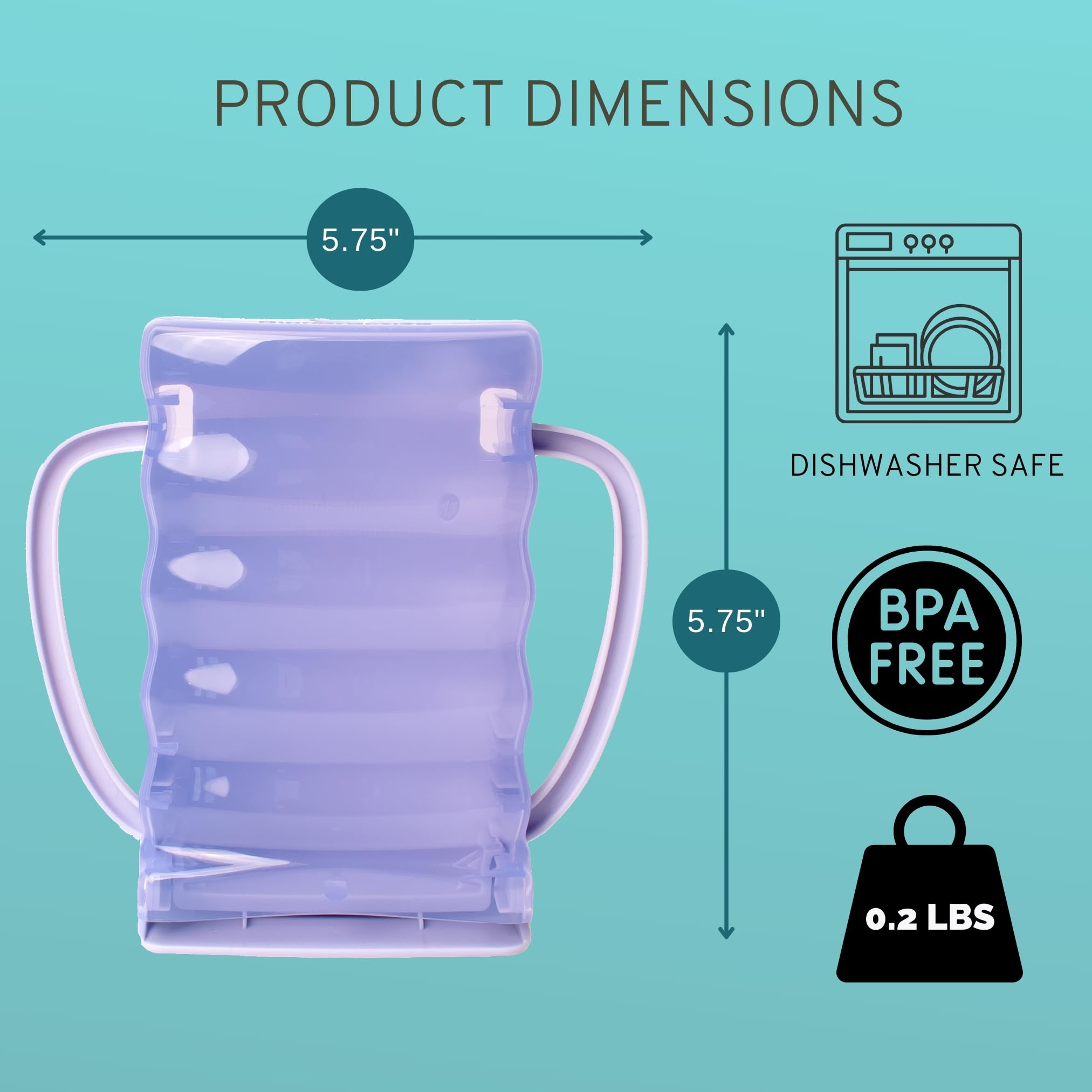 Dinneractive Sip Wiz - Baby Pouch Holder & Juice Box Holder - Anti-Squeeze Yogurt Pouch Reusable Toddler Essentials 2 Pack
