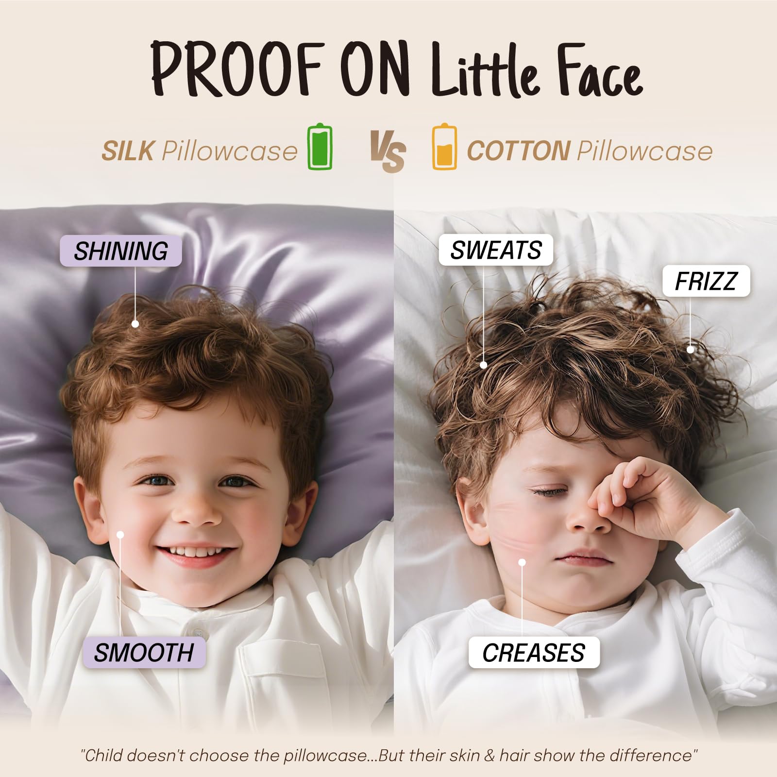 OLESILK 100% Mulberry Silk Toddler Pillowcase for Hair and Skin, Both Sides 19 Momme Pure Natural Silk Travel Pillow Cases with Hidden Zipper, 13"x 18", Dark Green