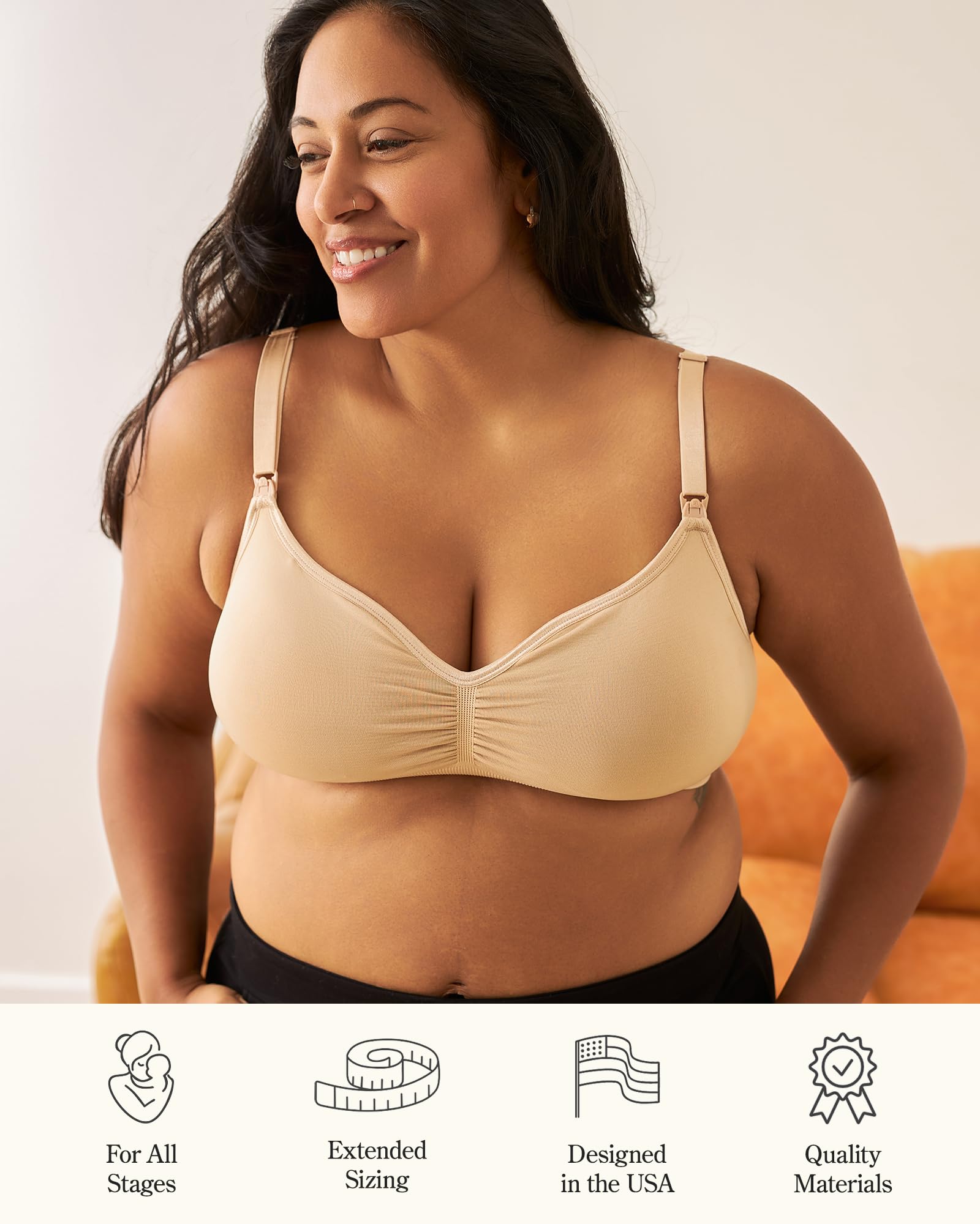 Kindred Bravely Tatum Maternity Nursing Bra, Seamless Bralette Set, 2 Pack