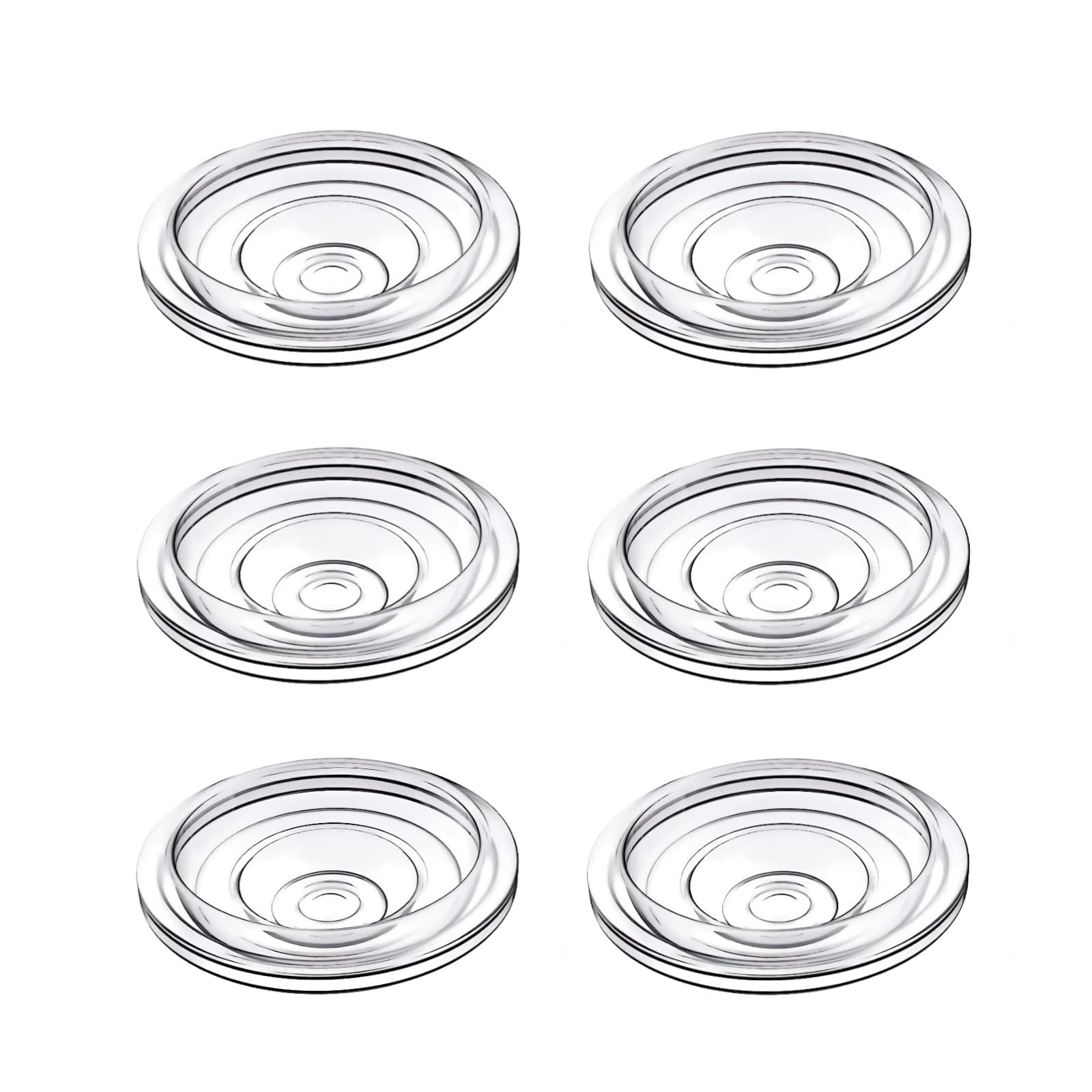 JIMOWANG Silicone Diaphragm 6pc Compatible with TSRETE/kmaier/eulumap/Momcozy S9/S12 Wearable Breast Pump,Breastpump Replacement Accessories,for Momcozy/TSRETE Wearable Breast Pump Parts,6pcs