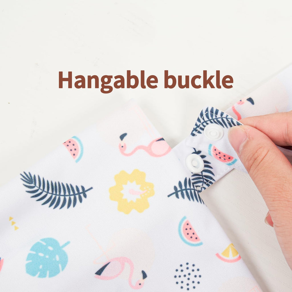 HappyFlute 9 Sets Newborn Baby Cloth Pocket Diapers Adjustable Reusable