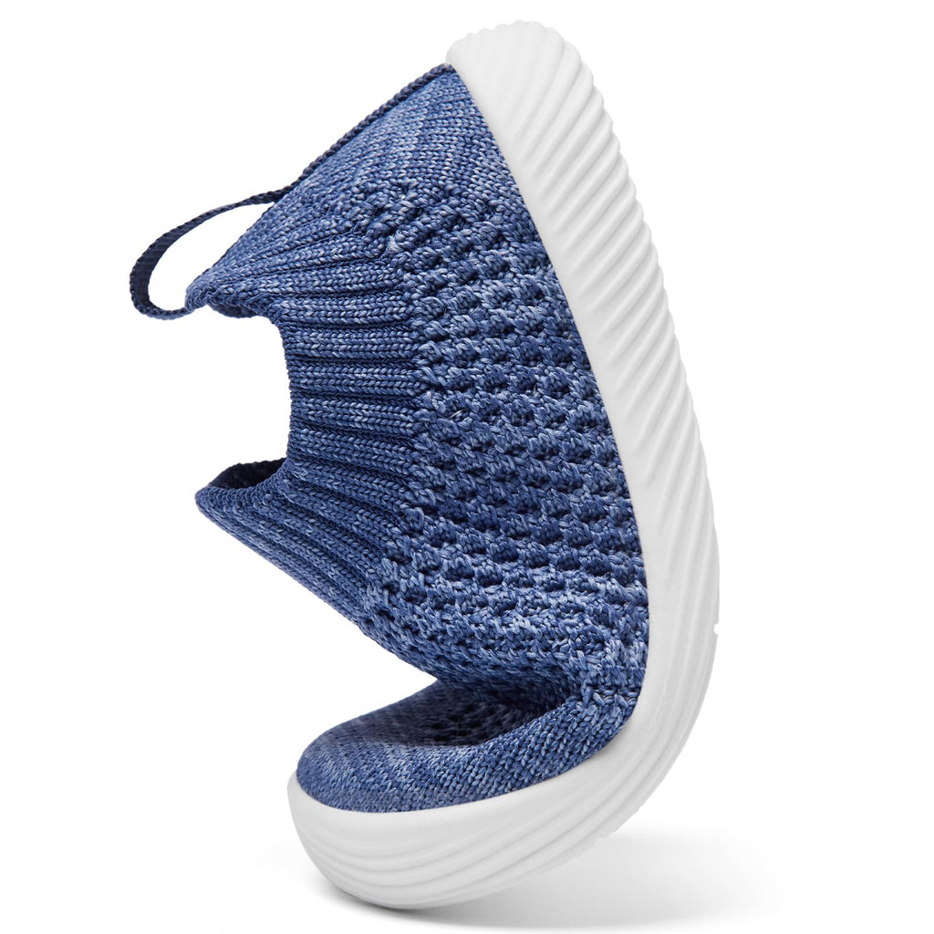 MORENDL Toddler Shoes - Baby Walking Socks - Non-Slip, Breathable - Boys & Girls - Mixed Blue - 6-9 Months