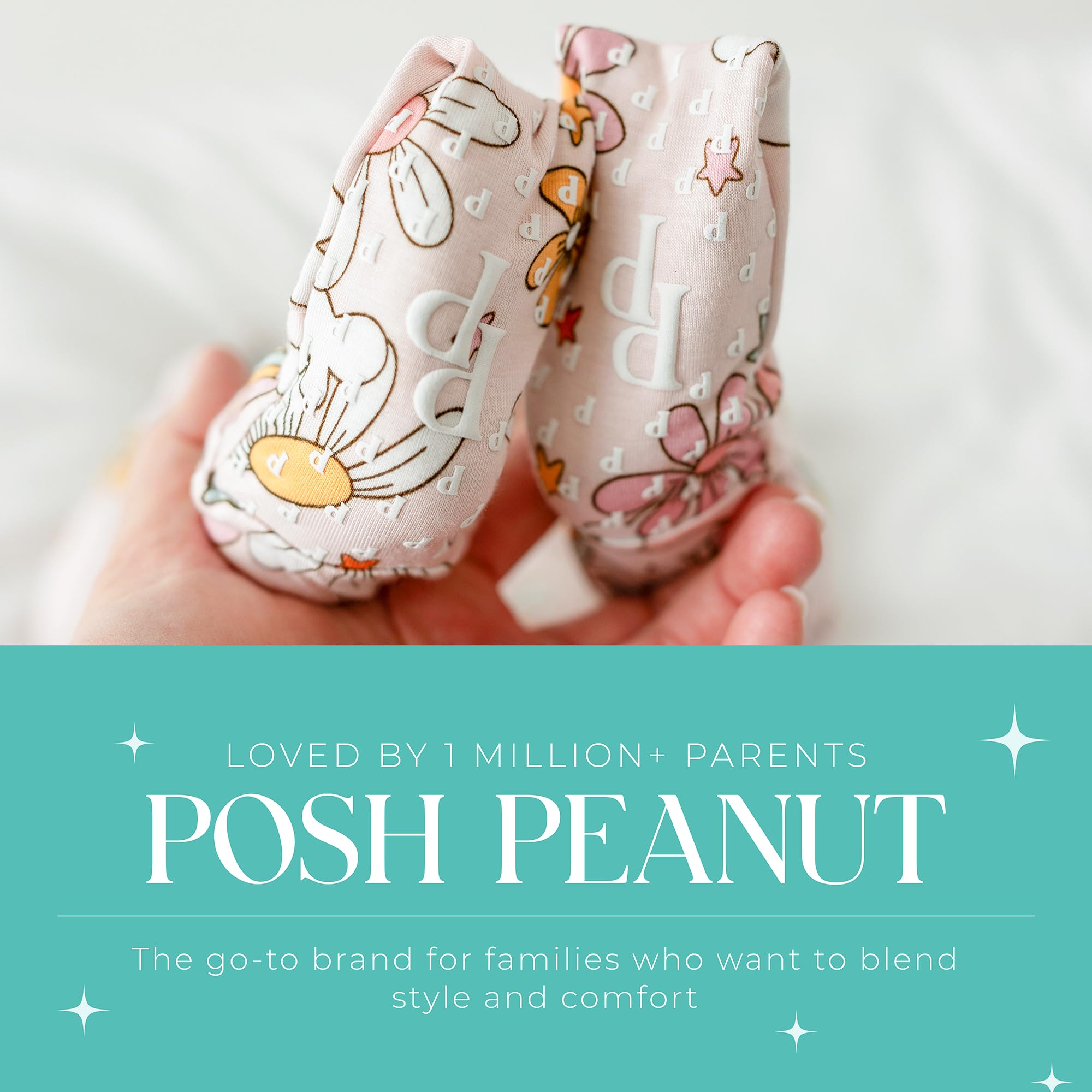 Posh Peanut Girls Convertible Baby Sleepers, Toddlers Footless Pajamas