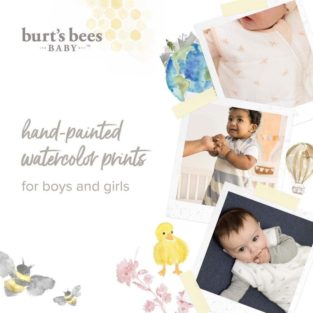 Burt's Bees Baby Organic Beekeeper Infant Wearable Blanket, Unisex Swaddle