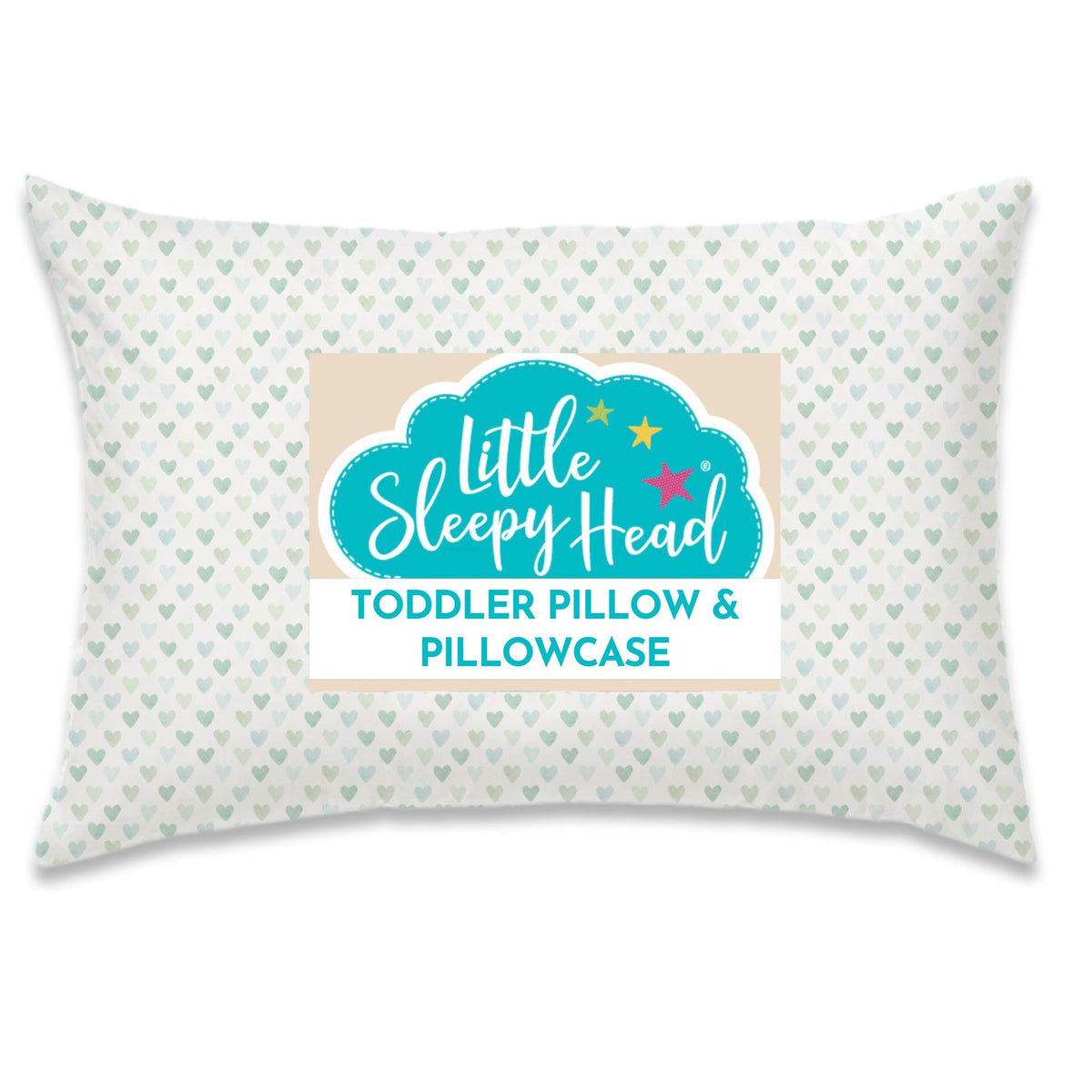 Toddler Bed Pillow with Cotton Pillow Case – 13x18 Kids Pillows for Sleeping, School, Travel & Daycare – Hypoallergenic Toddler Pillow 2 Year Old to 5 with Envelope Pillowcase (Checkers Black)