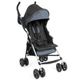 Ingenuity 3D Mini Convenience Stroller – Lightweight Stroller with Compact Fold, Multi-Position Recline, Canopy with Pop Out Sun Visor – Umbrella Stroller for Travel and More, Slate Grey