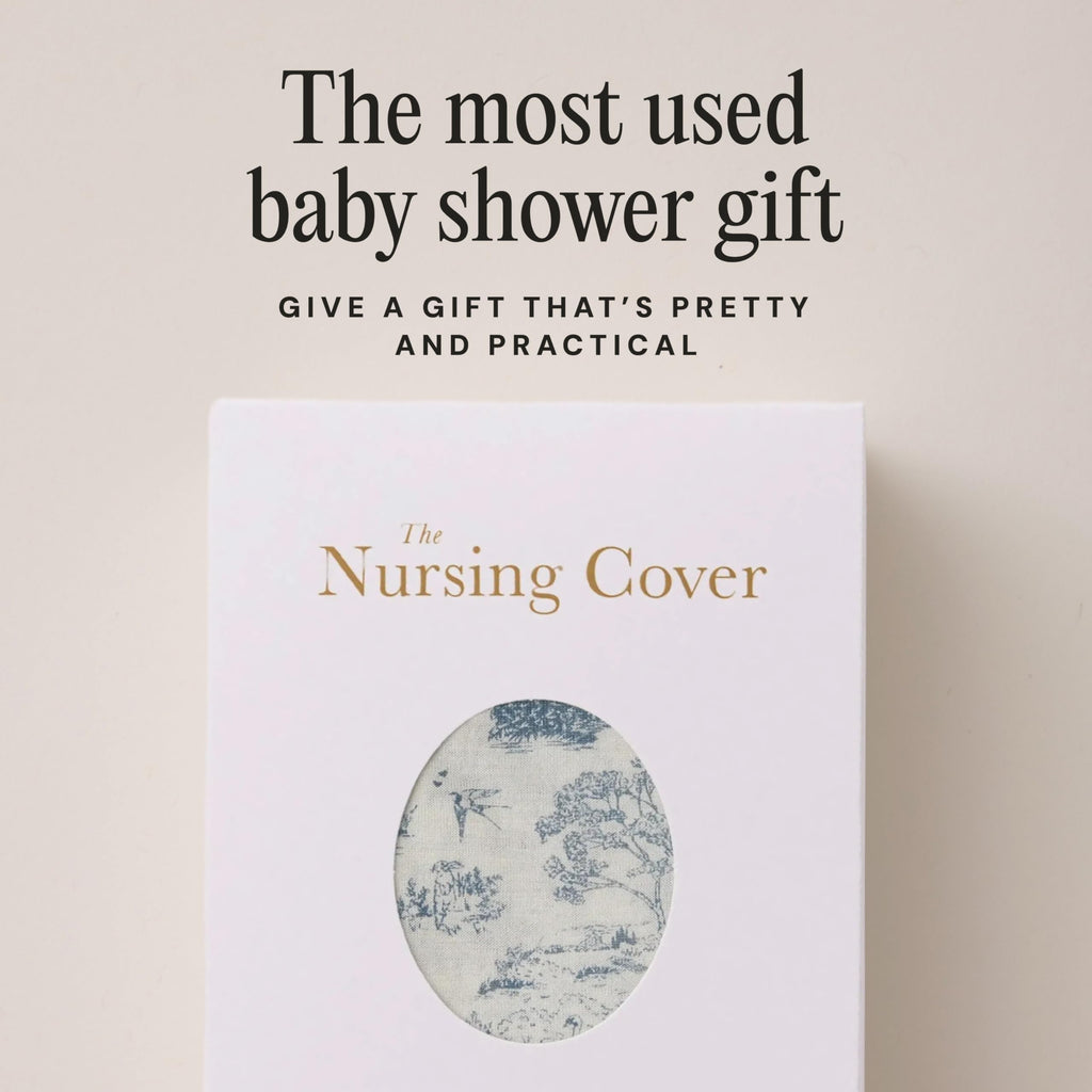 Solly Baby Nursing Cover, Ultra-Breathable, Lightweight Breastfeeding Cover-Up, Buttery-Soft Fabric, Universal Fit, Postpartum Essentials, Newborn Must Haves, Bleu Toile