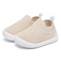 MORENDL Toddler Shoes Baby Walking Sock Shoes Non-Slip Breathable Boys & Girls Sneakers Infant Tennis Shoes Khaki Size 10